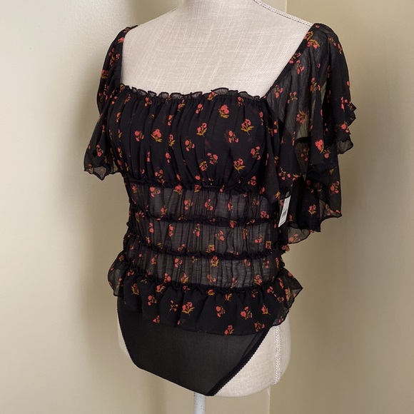 NWT Juliet Printed Bodysuit in Twilight Combo - Picture 7 of 17